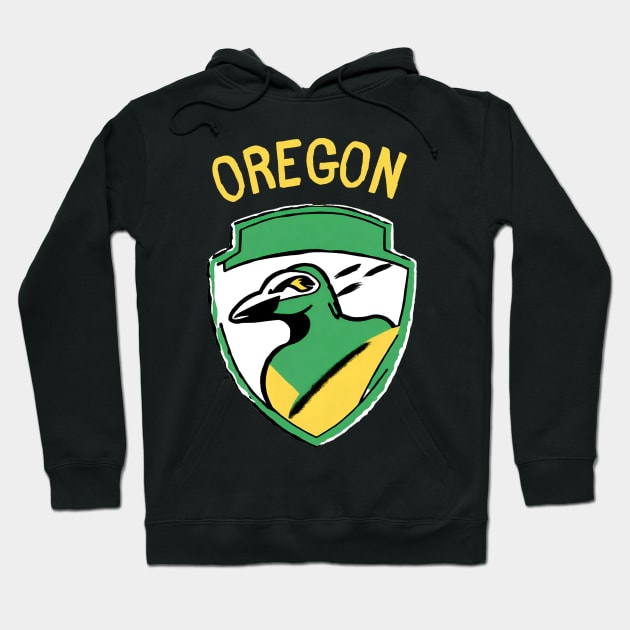 Arena Sports of Oregon Football Player Team Spirit of American Football Game Day Hoodie by DaysuCollege